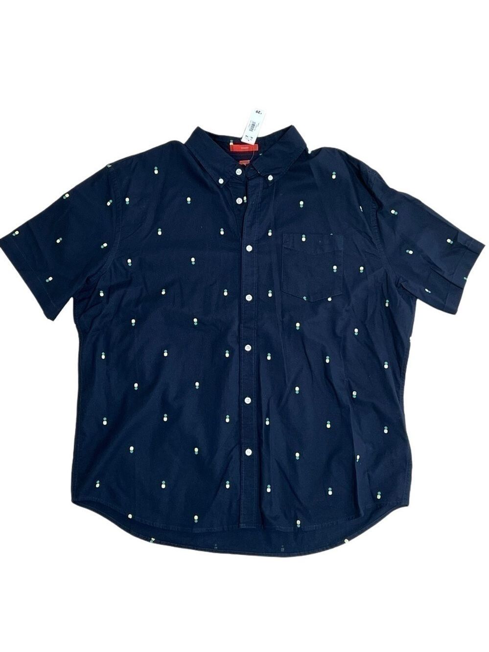 NWT Joe Fresh Men's Cotton Button Up Short Sleeve Shirt - XL